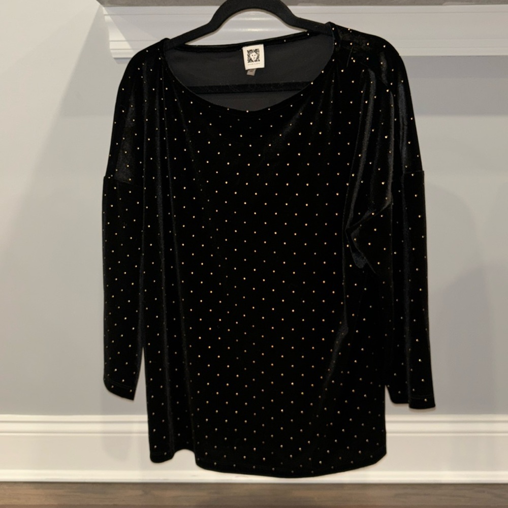 COPY - Brand New Anne Klein Velvet Studded Sweater